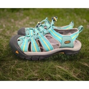 KEEN NEWPORT TURQUOISE CLOSED TOE SANDALS WATER HIKING SPORTS W SZ 10.5 VGC